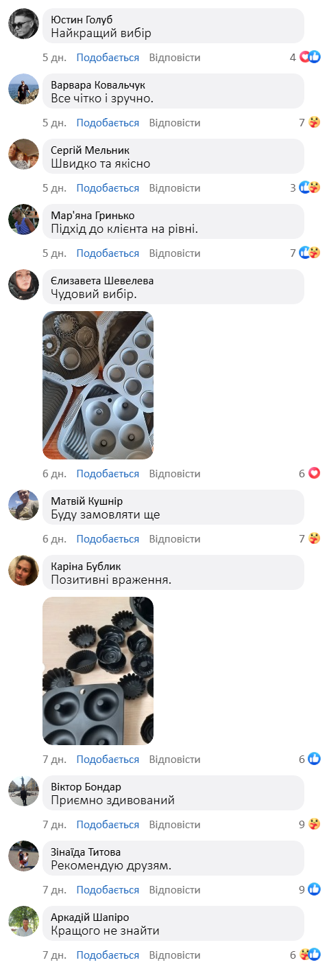 Набір силіконових форм для випічки 30 предметів